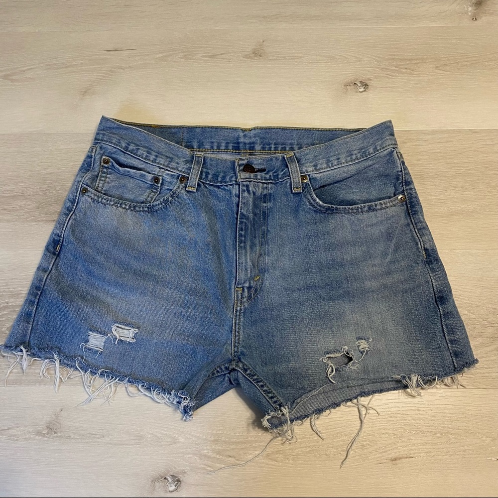 Levi’s 505 Cutoff Denim Shorts, waist 33